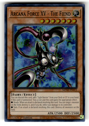 Arcana Force XV - The Fiend MZMI-EN015 1st Edition Super Rare