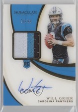 2019 Panini Immaculate Rookie Patch Auto 73/99 Will Grier #105 Patch Auto 1e7
