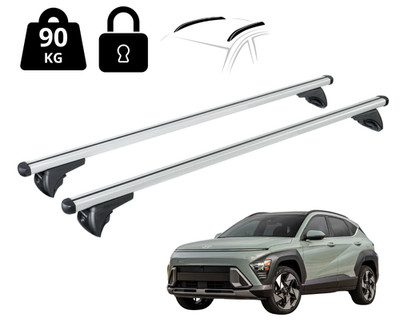 Dachträger für Hyundai Kona ab 2023 - Dachträger mit Handlauf 90 kg