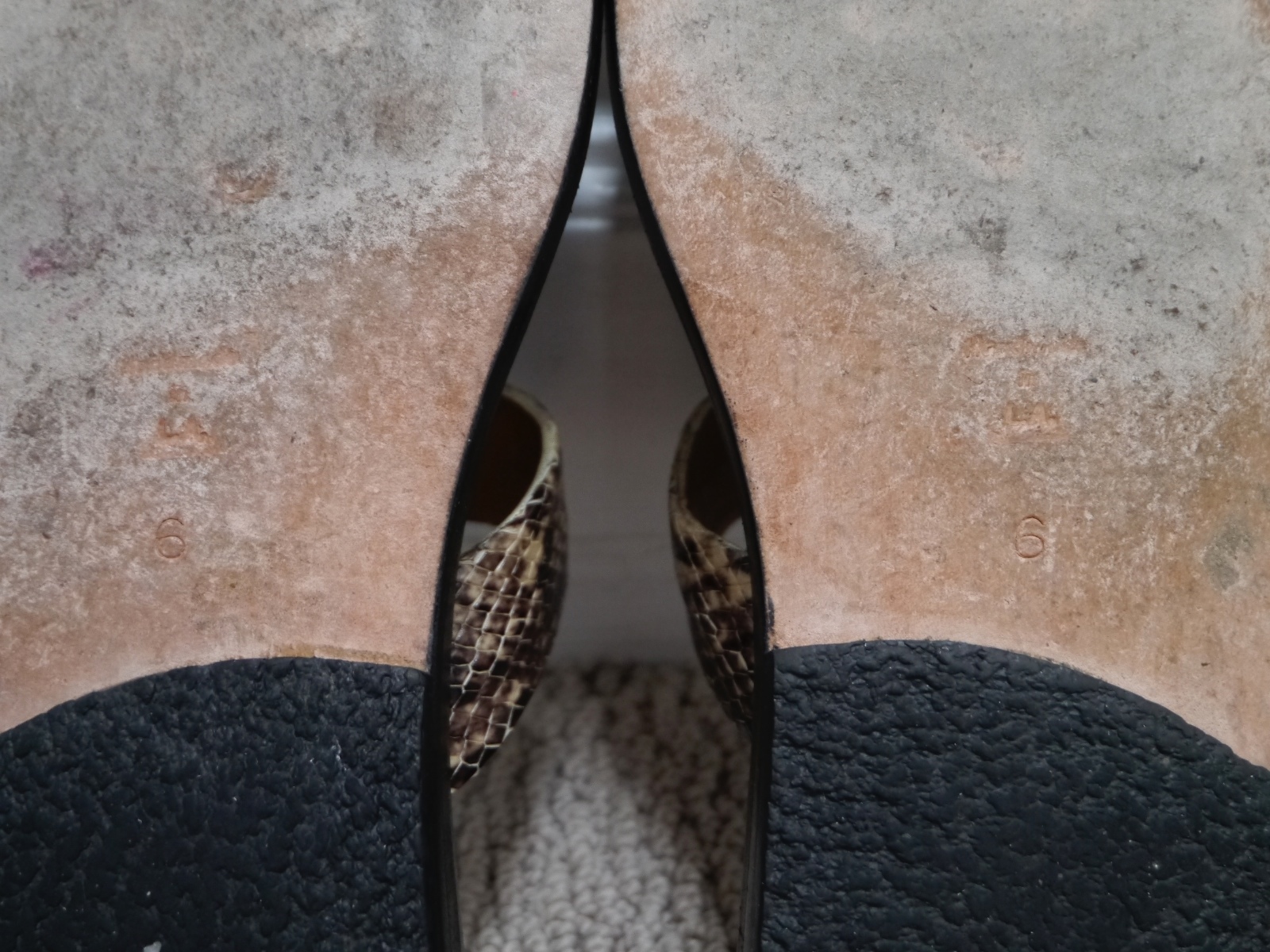 CALLEEN CORDERO python snake embossed leather toe… - image 8