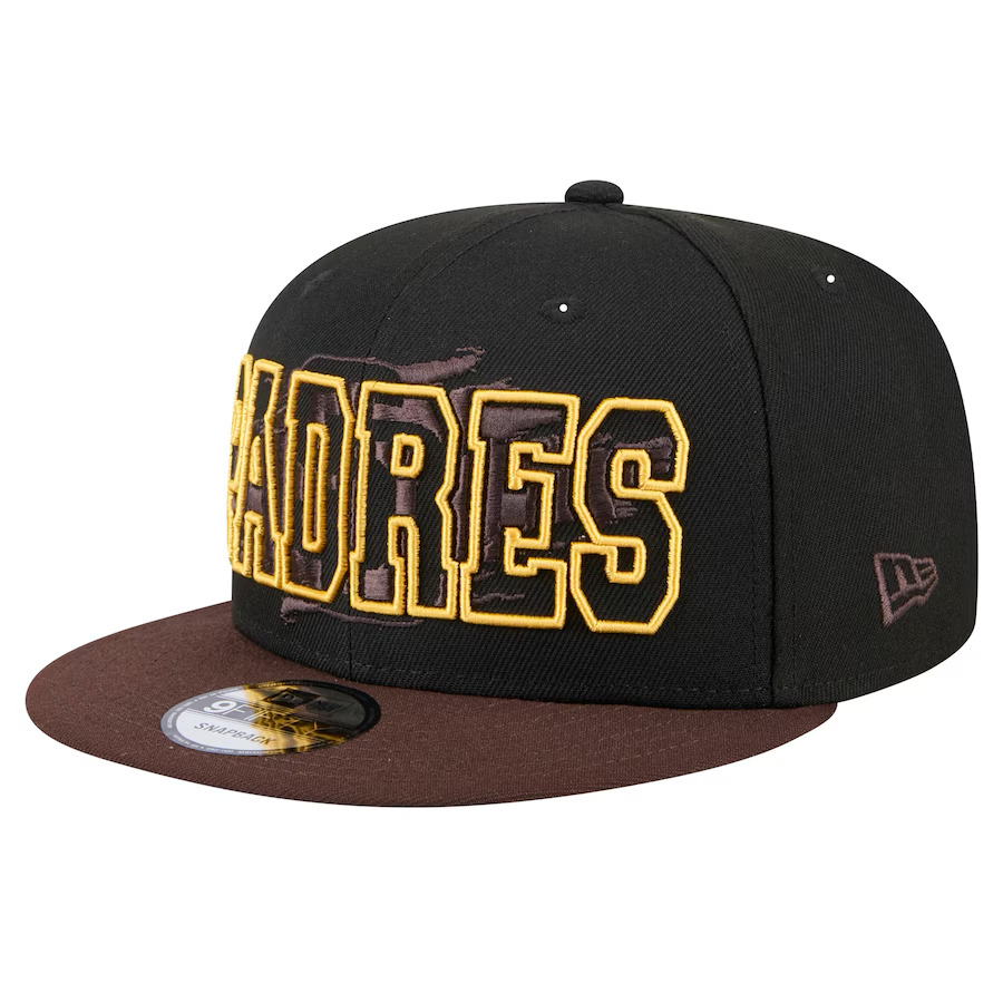 San Diego Padres New Era Splatter 9FIFTY Men's Black/Brown