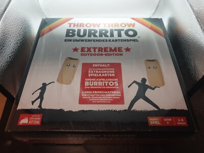 Exploding Kittens Throw Throw Burrito Extreme Outdoor Edition Game New & Sealed
