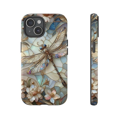Luna Dragonfly Phone Case, Mother of Pearl Effect Phone Cover | X96 - 第 37/266 張圖片
