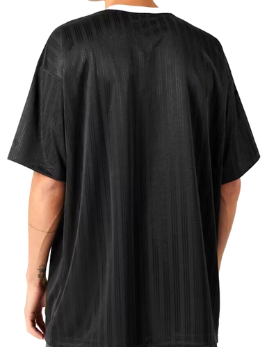 NEW MEN'S ADIDAS ORIGINALS TREFOIL POLY TEE SHIRT ~SIZE MEDIUM #IU2341 BLACK - Picture 3 of 5