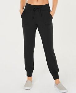 32 Degrees Womens Fleece Drawstring Joggers Black | eBay