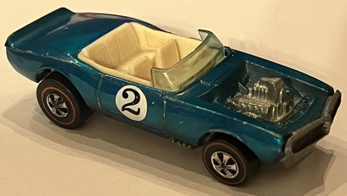 LIGHT MY FIREBIRD 1/64 HOT WHEELS 1969 ORIGINAL RED LINE SUPER RARE TEAL BLUE #2 - 第 2/8 張圖片
