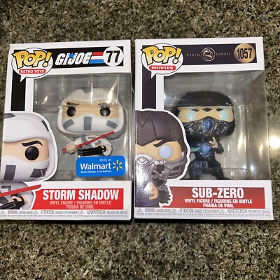 Funko POP- Mortal Kombat (2021) - SUB-ZERO #1057 and storm shadow 77 g01