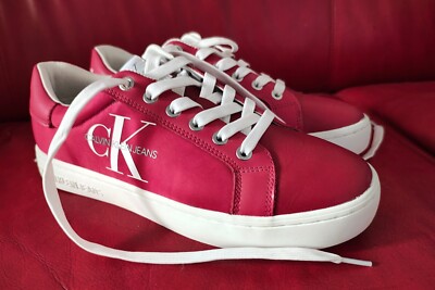 Calvin Klein Jeans Red Trainers/ Sneakers | eBay UK
