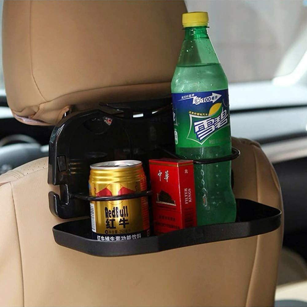 Car Seat Headrest Folding Table Tray Rack For Drinks Food Holder Universal Fit