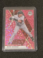 Nick Ahmed 2021 Panini Mosaic Quick Pitch Pink Prizm #d /20 Diamondbacks #154