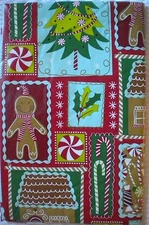 Elrene Brand Vinyl Tablecloth 70" & 90" oblong 60" Rnd 52" Square Holiday Candy 