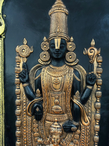 Tirupati Balaji Wall Mural, Tirupati Balaji Wall Hanging, Venkateshwara Wall Art - Picture 3 of 5