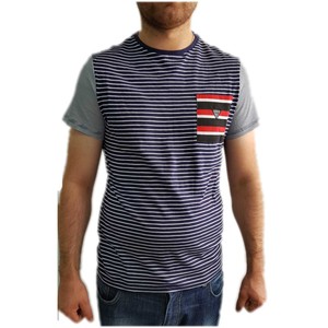 guess t shirt uomo righe