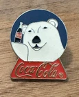 Vintage Coca-Cola Polar Bear Coke Bottle Olympic Pin