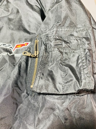 Corvette Jacket - Black Aviator Quilt Lined Jacket with C6 Emblem - 3XL* NWT/NOS - Picture 9 of 16
