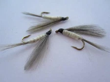 1 DZ Q-6 BURNT WING LIGHT CAHILL, DRY FLIES, TROUT, NYMPHS
