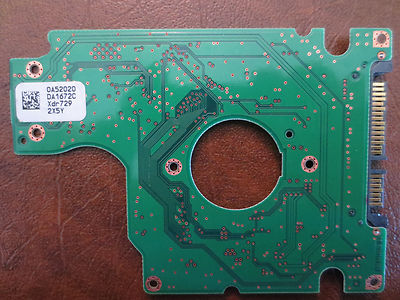 Hitachi HTS541612J9SA00 PN:0A53319 MLC:DA1905 (0A52020 DA1672C) 120gb Sata PCB 