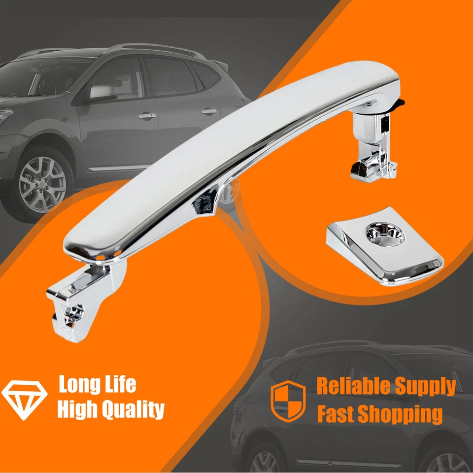 Manija cromada puerta delantera izquierda coche para Nissan Rogue 2010 2011 2012 2013 2014 2015 Foto 3 de 4