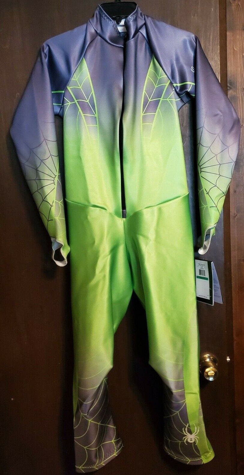 Max 51% OFF Spyder Mens Courier shipping free Performance DH Race Suit Green Large Grey NWT USA Sz