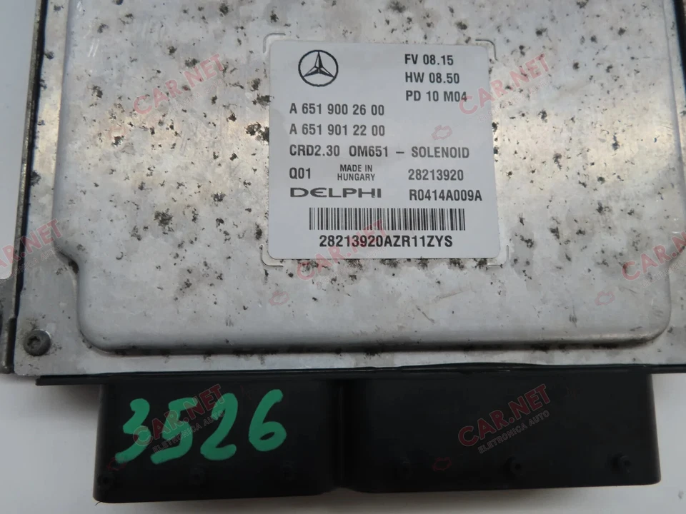 A6519002600 R0414A009A CENTRALINA MOTORE MERCEDES-BENZ SPRINTER 906 2.2CDI 120KW - Immagine 2 di 4