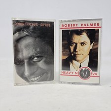 Robert Palmer Cassette Lot Of 2: Riptide Heavy Nova- Pop, Rock, Blue Eyed Soul