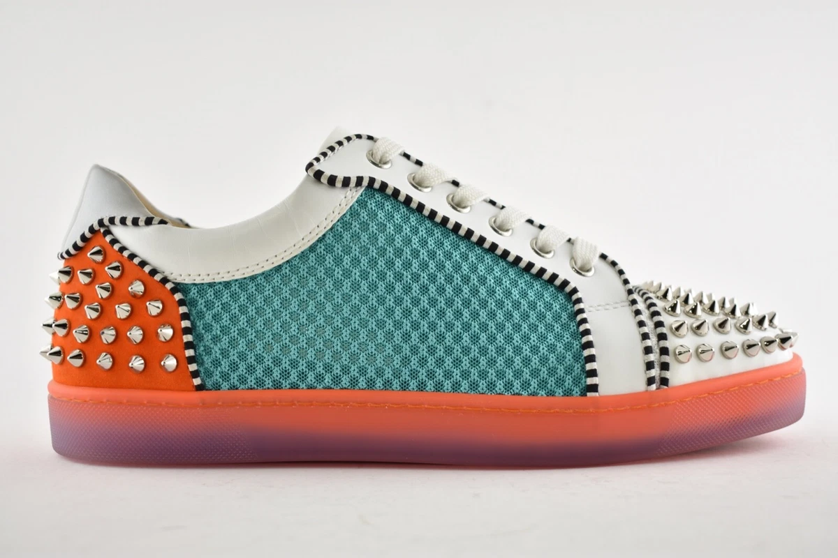 Baskets basses plates pointe blanche Christian Louboutin homme AC Seavaste 41