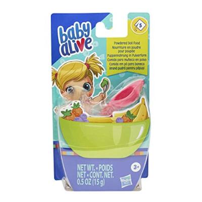 Baby Alive Powdered Doll Food Refill, Includes 5 Doll-Food Packets, 1 Spoon, Toy
