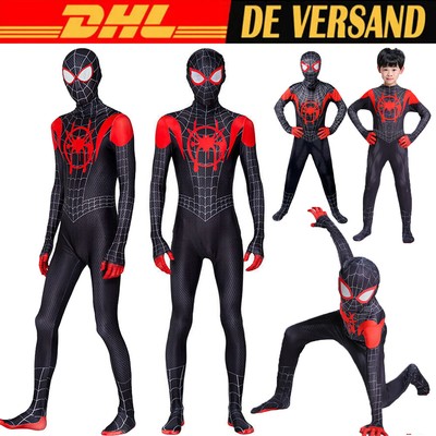  Halloween Spiderman Kostüm Kinder / Erwachsene  Kostüm Jumpsuit Karneval Party