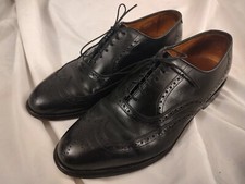 Allen Edmonds Chester Shoes 9.5 D 9.5 DBlack Leather Wingtips USA Made FS!