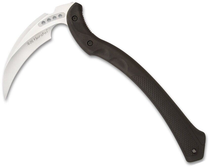 United Cutlery Honshu Karito Kama Black EDM Handle Curved Plain Blade UC3398