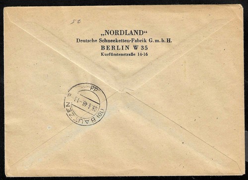 1946 East Germany ZONE COVER THURINGEN MI 5ZdIy, 2Ay + MORE ON COVER - Picture 2 of 2