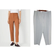 Ann Taylor Womens Lana Slim Dress Pants 18 Mint Green Ankle Career High Rise '22