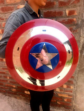 18" Inch Captain America Shield - Metal Prop Replica Screen Accurate Shield