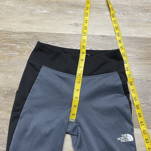 THE NORTH FACE Midrise Stretch Black/Grey Compression Leggings Girls Size Medium - Picture 8 of 11