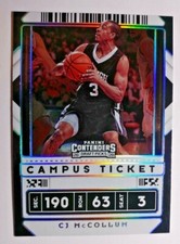 2020-21 CONTENDERS DRAFT CAMPUS TICKET CJ MCCOLLUM