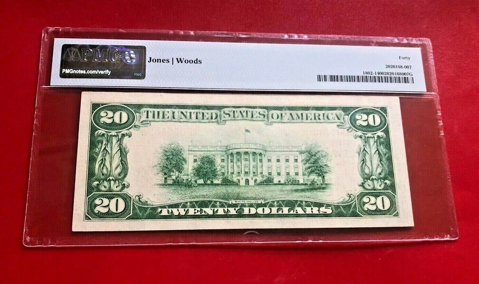 MILWAUKEE WISCONSIN FR#1802-1 $20 1929 PMG 40 EXTREMELY FINE - Image 2 of 2