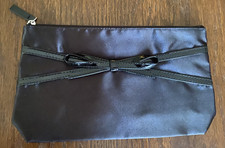 Elegant Lancome Cosmetic Bag Black With Black Bow New