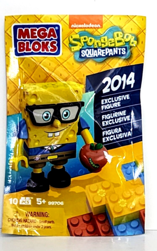 Spongebob Squarepants Mega Bloks Figures New York Comic Con Exclusive 2014 NYCC