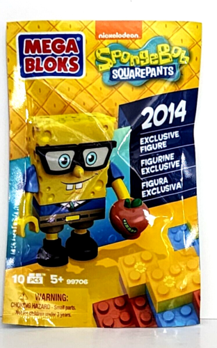 Spongebob Squarepants Mega Bloks Figures New York Comic Con Exclusive 2014 NYCC - Afbeelding 1 van 3