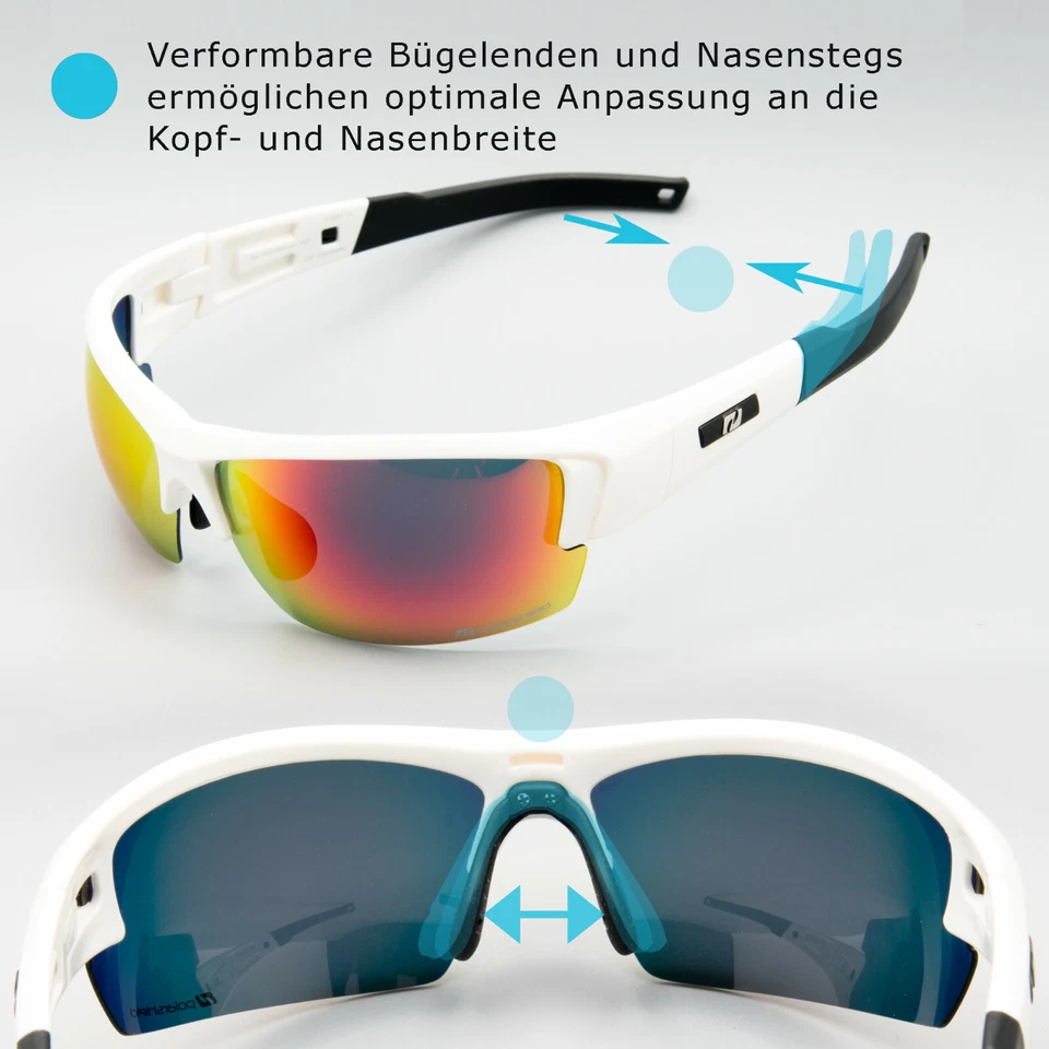 schmale Radbrille Sportbrille Brillenträger Korrektur Sportbrille Brillenträger - Bild 2 von 4