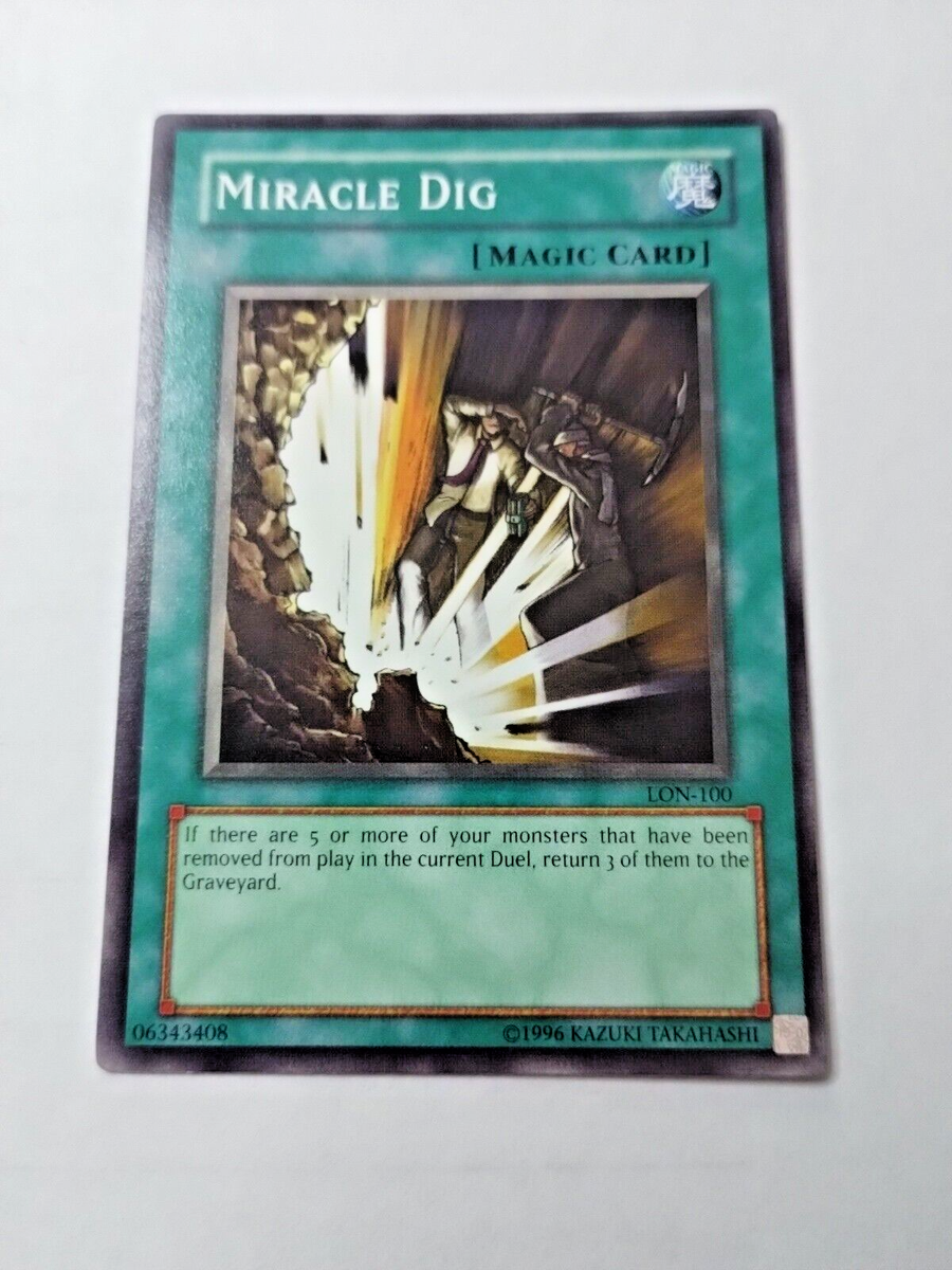 YuGiOh TCG Miracle Dig Labyrinth of Nightmare LON-100 Unlim. Com