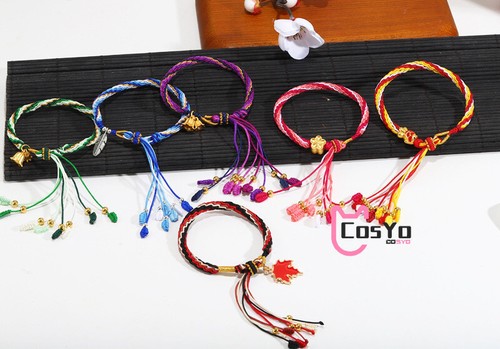 Genshin Impact Bracelet Braided Adjustable Kaedehara Klee Cosplay Hand Strap - Picture 13 of 27