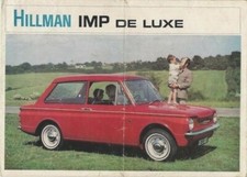Hillman Imp De Luxe Mk2 1968 Spanish/Portuguese Markets Foldout Brochure FAIR