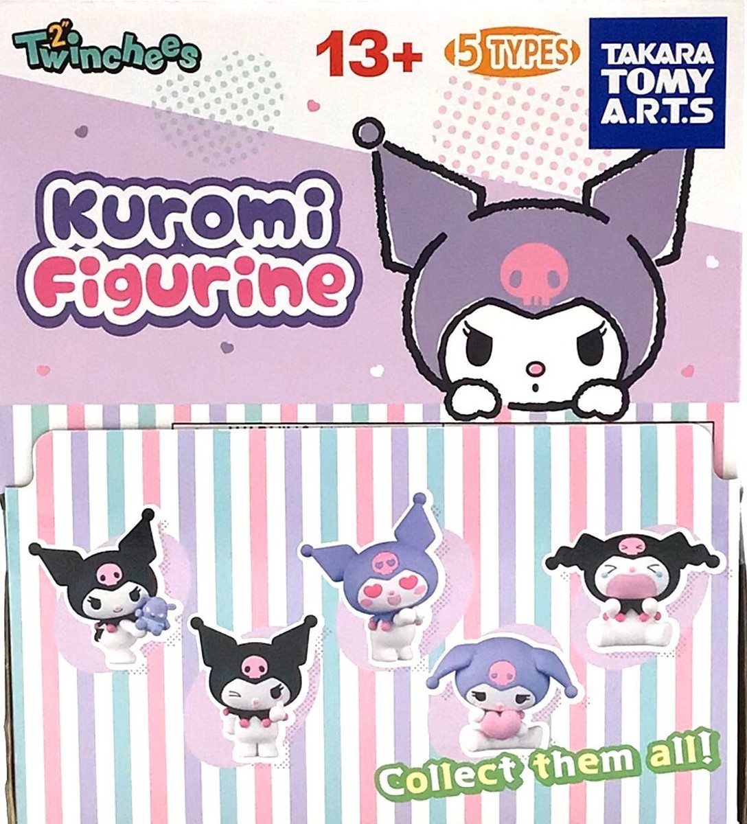 3x Takara TOMY Arts Twinchees Sanrio Kuromi Figurine Three Mystery