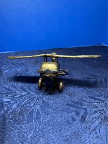 VINTAGE LOUIS MARX TIN WIND UP LOOPING ROLL OVER AIRPLANE - Picture 6 of 8