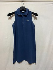 POLO LACOSTE VESTITO SWEATSHIRT T-SHIRT DONNA WOMAN SHIRT BLU BLUE PW-418