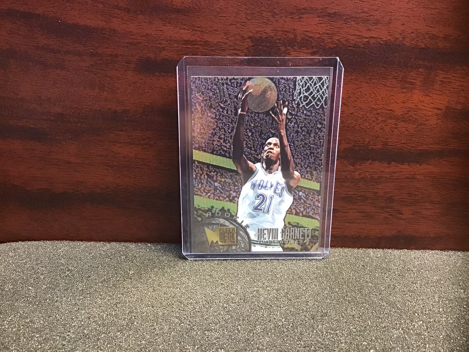 1995-96 NBA Fleer Metal RC #167 Kevin Garnett Rookie Timberwolves HOF 🏀