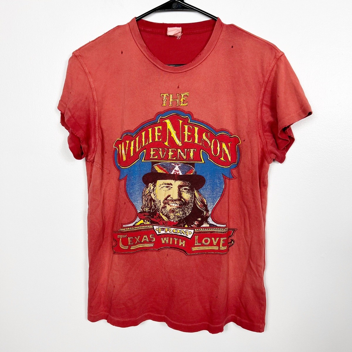 Willie Nelson Maria Muldaur Tシャツ 1979年 MadeWorn the Willie Nelson event from Texas with love