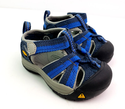Keen Venice H2 Baby Boys Size 4 Blue Gray Outdoors Sport Sandals 1014934