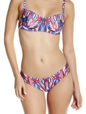  BECCA SWIM AURA PRINT BIKINI SET SIZE LARGE L TOP (DD) BOTTOMS L